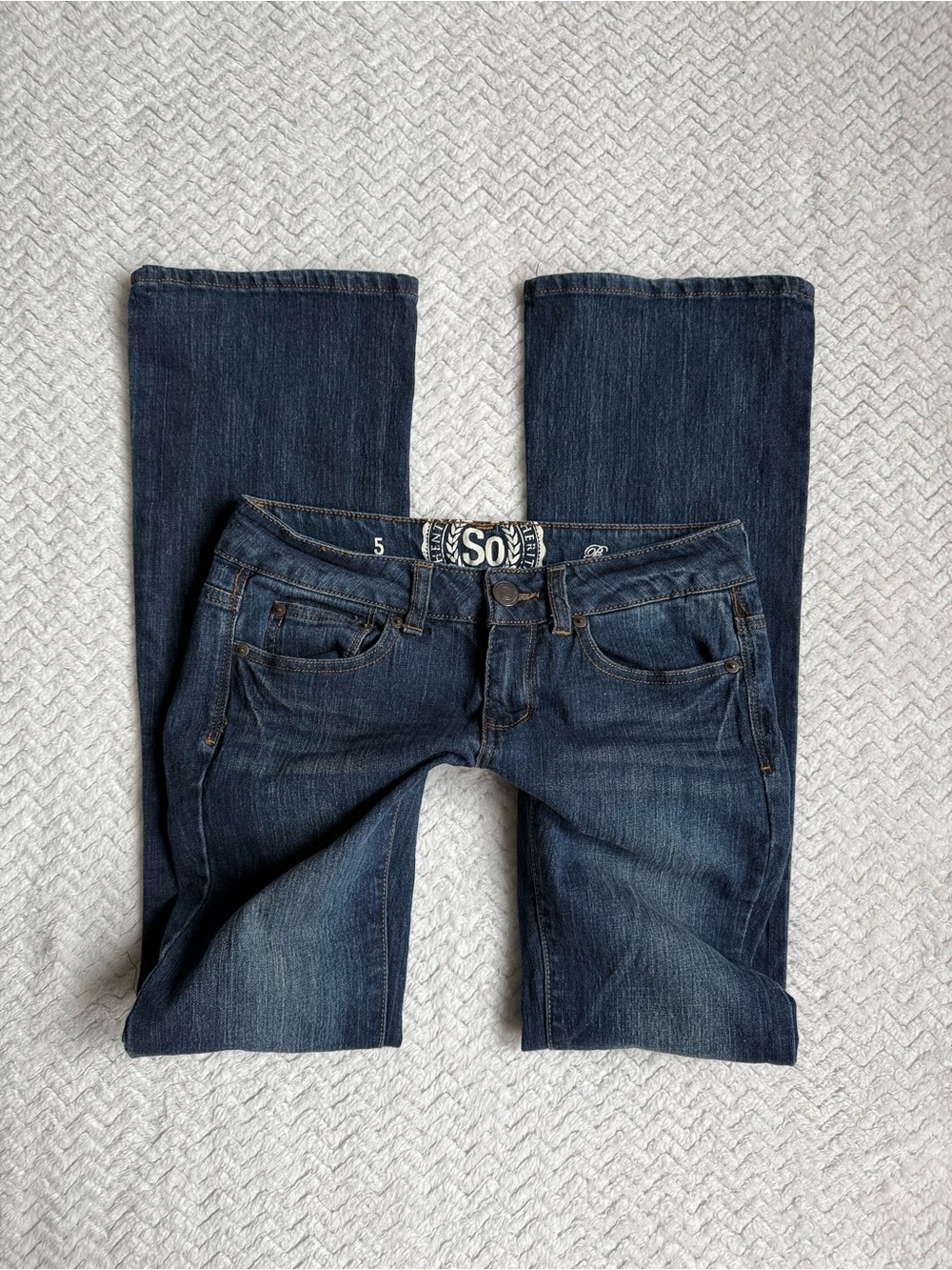 Vintage 2000s Low Rise Bootcut SO Jeans Size 5